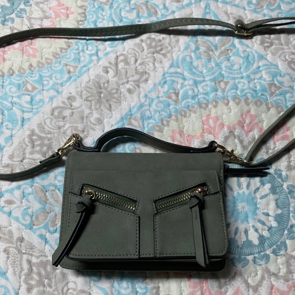 NWOT Soft Green Leather Crossbody - Picture 1 of 9